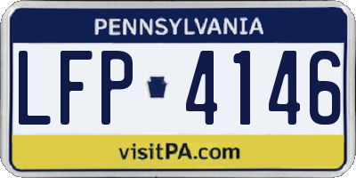 PA license plate LFP4146