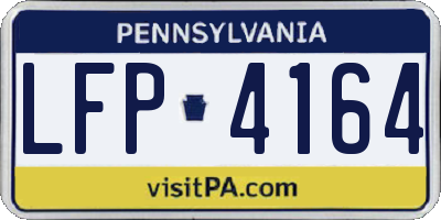 PA license plate LFP4164