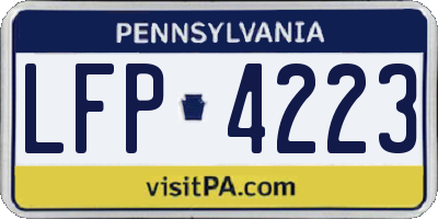 PA license plate LFP4223