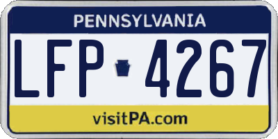 PA license plate LFP4267