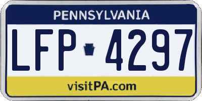PA license plate LFP4297