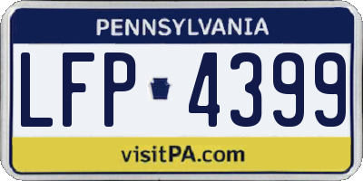 PA license plate LFP4399