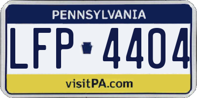 PA license plate LFP4404