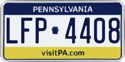 PA license plate LFP4408