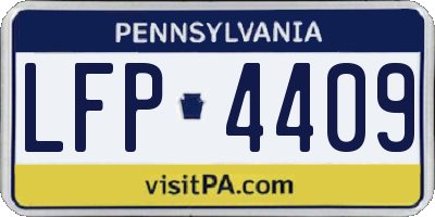 PA license plate LFP4409