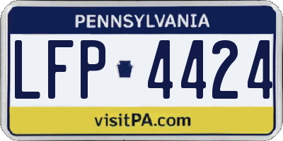 PA license plate LFP4424