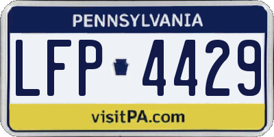 PA license plate LFP4429