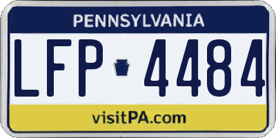 PA license plate LFP4484