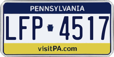 PA license plate LFP4517