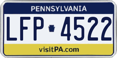 PA license plate LFP4522
