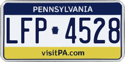PA license plate LFP4528