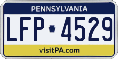 PA license plate LFP4529
