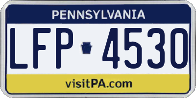 PA license plate LFP4530