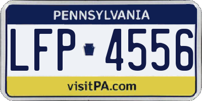 PA license plate LFP4556
