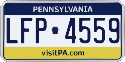 PA license plate LFP4559