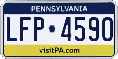 PA license plate LFP4590