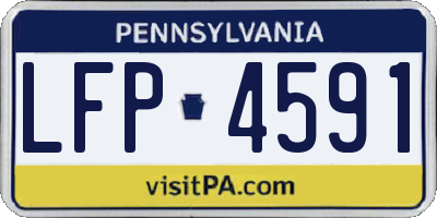 PA license plate LFP4591