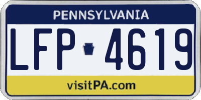 PA license plate LFP4619