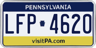 PA license plate LFP4620