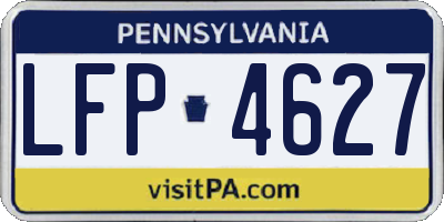 PA license plate LFP4627