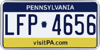 PA license plate LFP4656