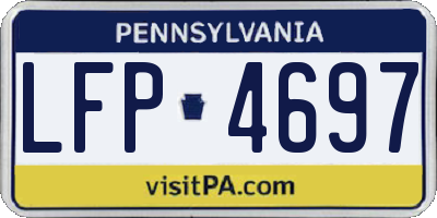 PA license plate LFP4697