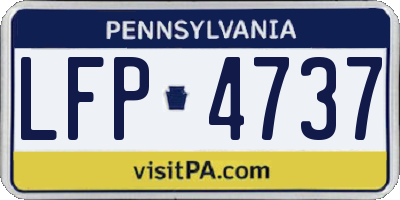 PA license plate LFP4737