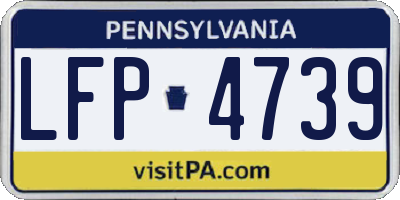 PA license plate LFP4739