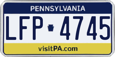 PA license plate LFP4745