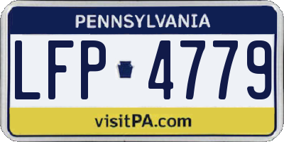 PA license plate LFP4779