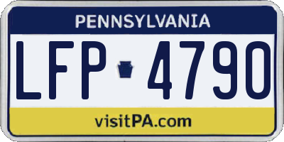 PA license plate LFP4790