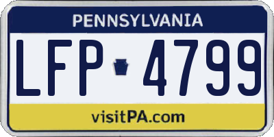PA license plate LFP4799
