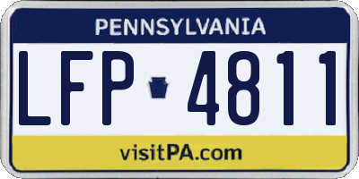 PA license plate LFP4811