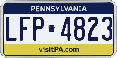 PA license plate LFP4823