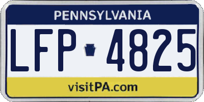 PA license plate LFP4825
