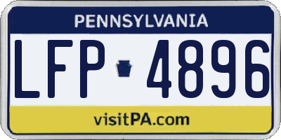 PA license plate LFP4896