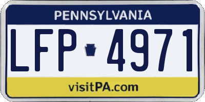PA license plate LFP4971