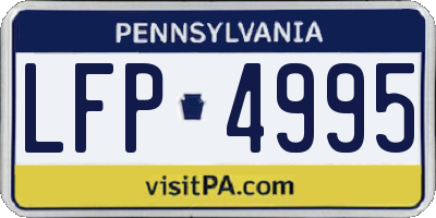 PA license plate LFP4995