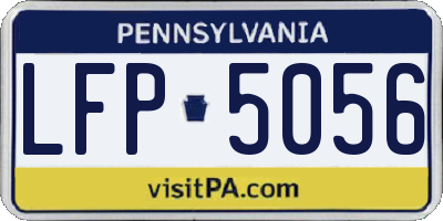 PA license plate LFP5056