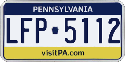 PA license plate LFP5112