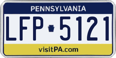 PA license plate LFP5121