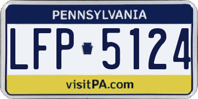 PA license plate LFP5124