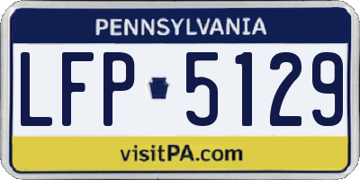PA license plate LFP5129