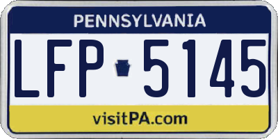 PA license plate LFP5145