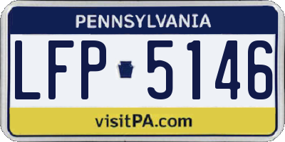 PA license plate LFP5146