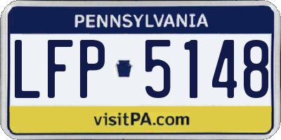 PA license plate LFP5148
