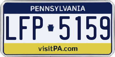 PA license plate LFP5159