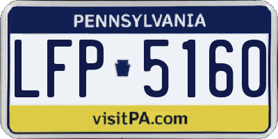 PA license plate LFP5160