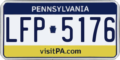 PA license plate LFP5176
