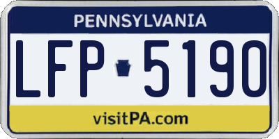 PA license plate LFP5190